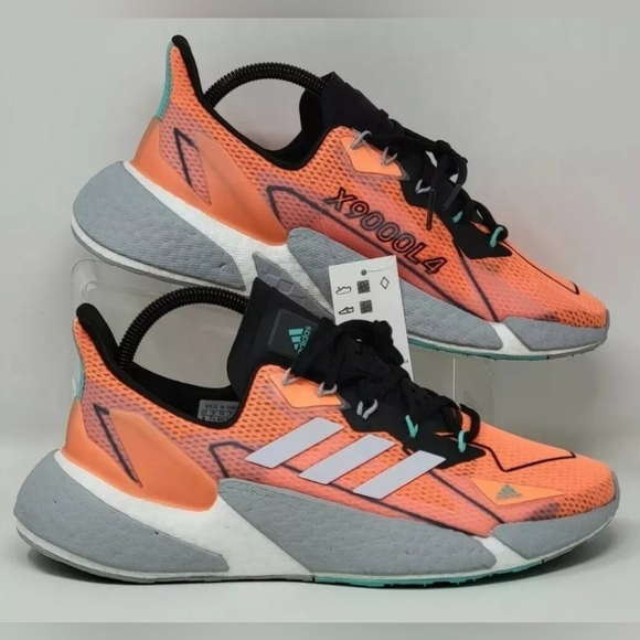 Adidas Men's Size 8 BOOST X9000L4 HEAT.RDY Running Shoes FY1209 Orange/Grey New - Picture 1 of 12